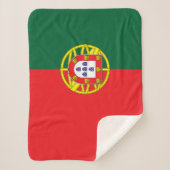 Couverture Sherpa Drapeau du Portugal (Devant)