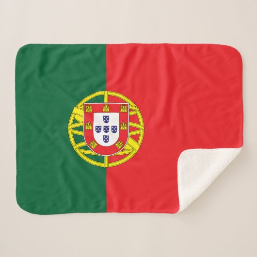 Couverture Sherpa Drapeau du Portugal (Devant (Horizontal))