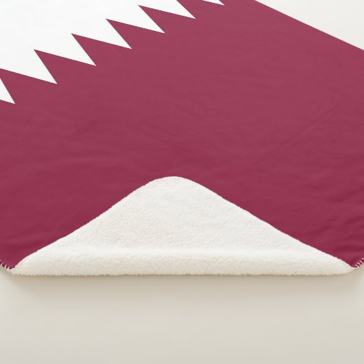 Couverture Sherpa Drapeau du Qatar (3/4)