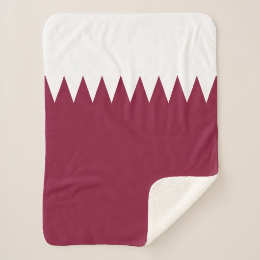 Couverture Sherpa Drapeau du Qatar (Devant)