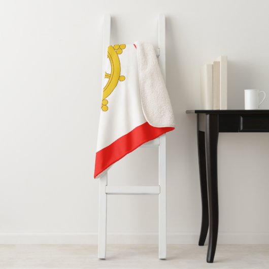 Couverture Sherpa Drapeau du royaume de Sikkim (En situation)