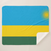 Couverture Sherpa Drapeau du Rwanda (Devant (Horizontal))
