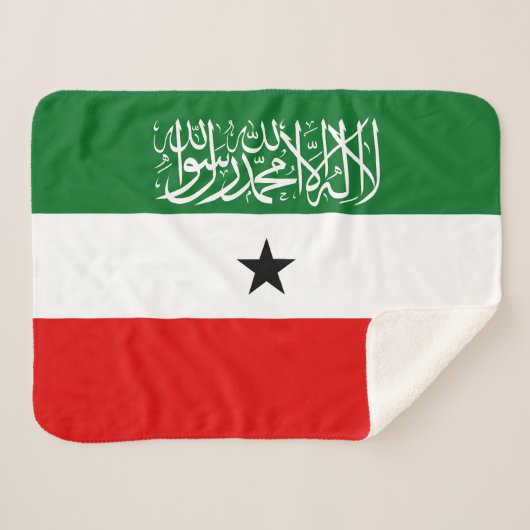 Couverture Sherpa Drapeau du Somaliland (Devant (Horizontal))