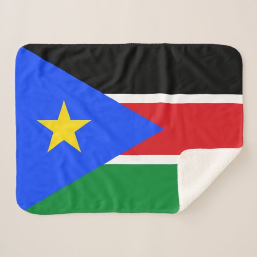 Couverture Sherpa Drapeau du Soudan du Sud (Devant (Horizontal))