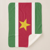 Couverture Sherpa Drapeau du Suriname (Devant)