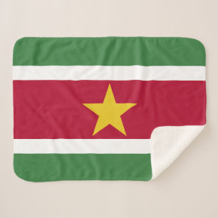 Couverture Sherpa Drapeau du Suriname