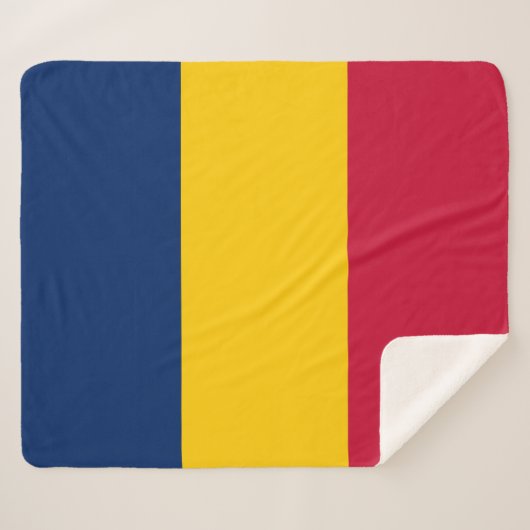 Couverture Sherpa Drapeau du Tchad (pays africain) (Devant (Horizontal))