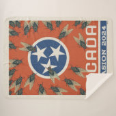 Couverture Sherpa Drapeau du Tennessee Invasion du Canada (Devant (Horizontal))