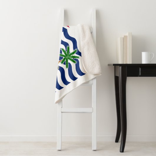 Couverture Sherpa Drapeau du Territoire britannique de l'océan Indie (En situation)