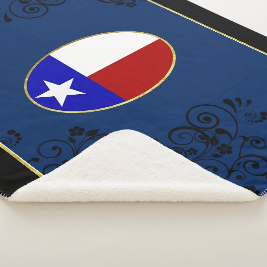 Couverture Sherpa Drapeau du Texas (3/4)