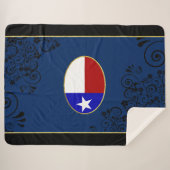 Couverture Sherpa Drapeau du Texas (Devant (Horizontal))