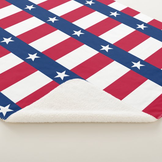 Couverture Sherpa Drapeau du Texas (3/4)