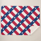 Couverture Sherpa Drapeau du Texas (Devant (Horizontal))