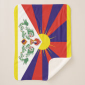 Couverture Sherpa Drapeau du Tibet libre (Devant)