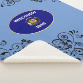 Couverture Sherpa Drapeau du Wisconsin (3/4)