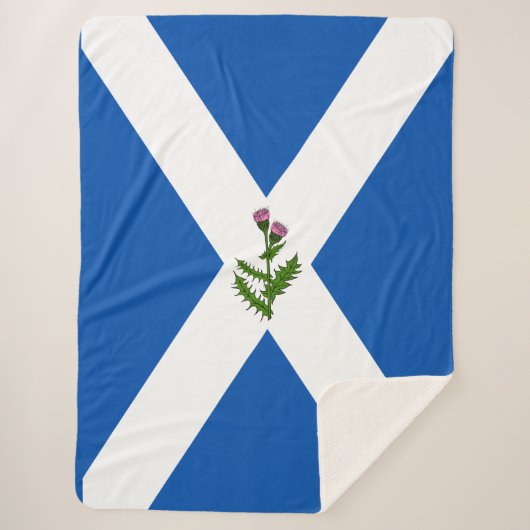 Couverture Sherpa Drapeau écossais (Devant)
