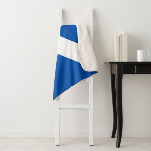 Couverture Sherpa Drapeau écossais (En situation)