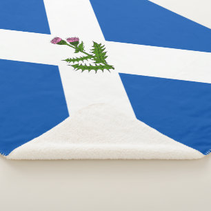 Couverture Sherpa Drapeau écossais