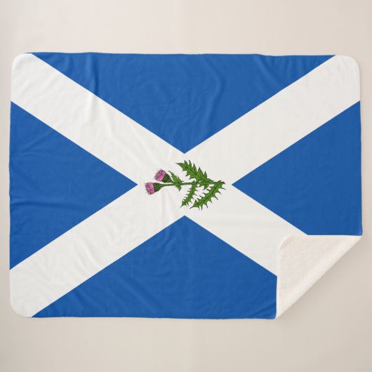Couverture Sherpa Drapeau écossais (Devant (Horizontal))