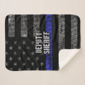 Couverture Sherpa Drapeau en détresse du shérif adjoint (Devant (Horizontal))