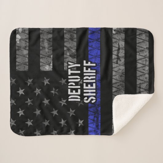 Couverture Sherpa Drapeau en détresse du shérif adjoint (Devant (Horizontal))
