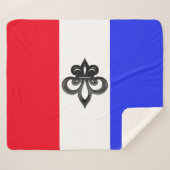 Couverture Sherpa Drapeau français (Devant (Horizontal))
