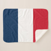 Couverture Sherpa Drapeau français (Devant (Horizontal))
