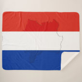 Couverture Sherpa drapeau français (Devant (Horizontal))