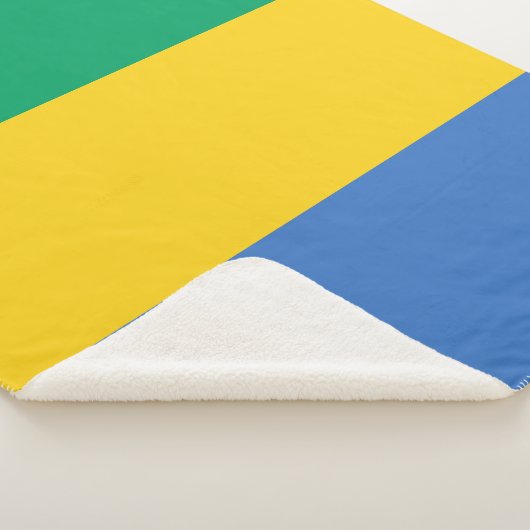 Couverture Sherpa Drapeau Gabon (3/4)