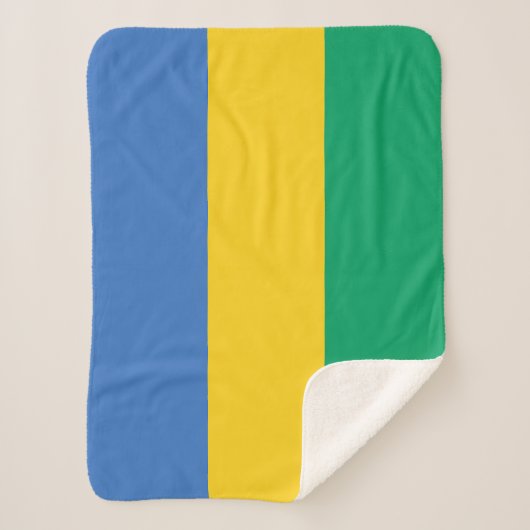 Couverture Sherpa Drapeau Gabon (Devant)