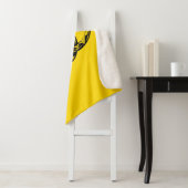 Couverture Sherpa Drapeau Gadsden jaune classique Ne marchez pas sur (En situation)