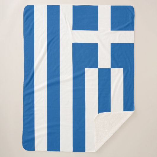 Couverture Sherpa Drapeau grec (Grèce) (Devant)