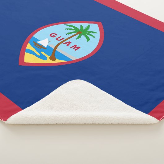Couverture Sherpa Drapeau Guam (3/4)