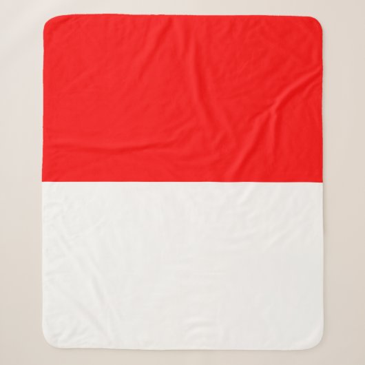 Couverture Sherpa Drapeau indonésien (Indonésie) (Devant)