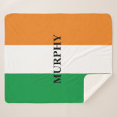 Couverture Sherpa Drapeau irlandais de la coutume de Sherpa (Devant (Horizontal))