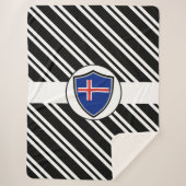 Couverture Sherpa Drapeau islandais (Devant)