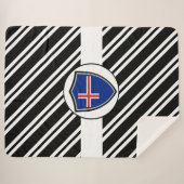 Couverture Sherpa Drapeau islandais (Devant (Horizontal))