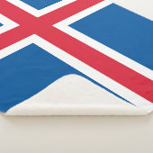 Couverture Sherpa Drapeau Islande (3/4)