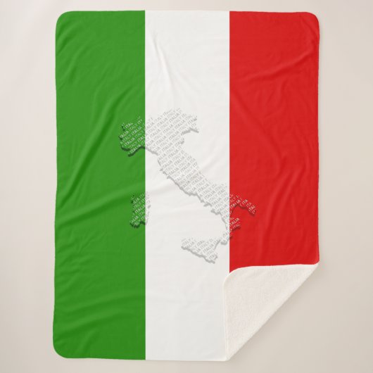 Couverture Sherpa Drapeau italien (Devant)