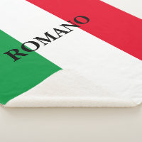Drapeau italien de l'Italie coutume Toison de Sher