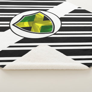 Couverture Sherpa Drapeau jamaïcain