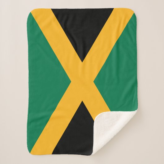 Couverture Sherpa Drapeau Jamaïque (Devant)