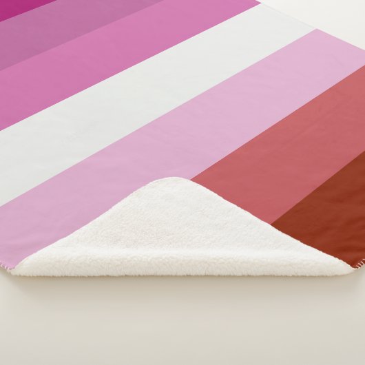 Couverture Sherpa Drapeau lesbien (3/4)