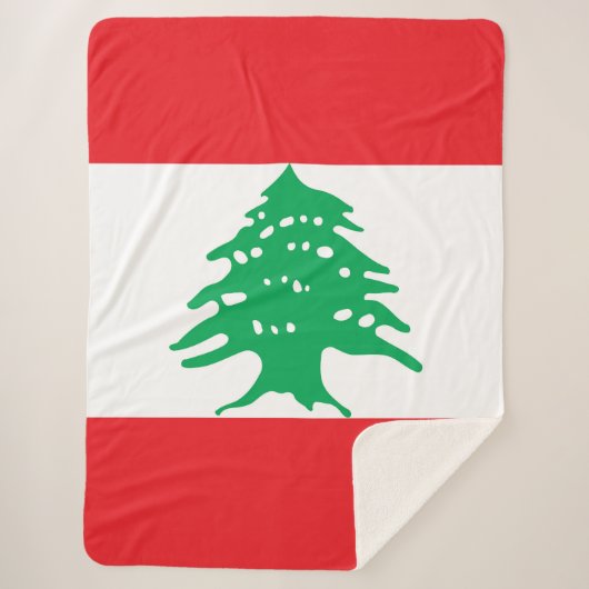 Couverture Sherpa Drapeau libanais (Devant)
