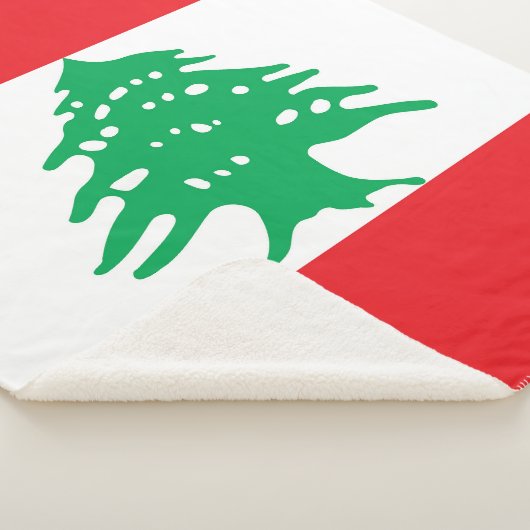 Couverture Sherpa Drapeau libanais (3/4)