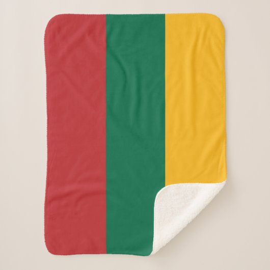 Couverture Sherpa Drapeau Lituanie (Devant)