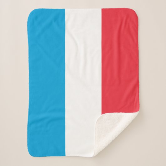 Couverture Sherpa Drapeau Luxembourg (Devant)