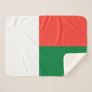Couverture Sherpa Drapeau Madagascar
