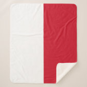 Couverture Sherpa Drapeau Maroc (Devant)