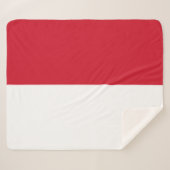 Couverture Sherpa Drapeau Maroc (Devant (Horizontal))